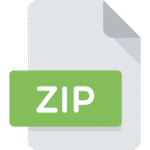 ZIP file download icon